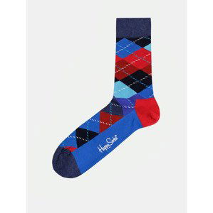 Happy Socks Argyle Ponožky Modrá