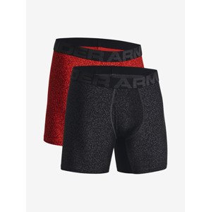 Under Armour Tech™ 6" Boxerky 2 ks Čierna Červená