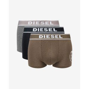 Diesel Boxerky 3 ks Čierna Hnedá Šedá