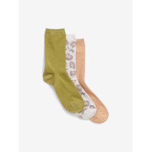 GAP Ponožky 3 páry Zelená Viacfarebná