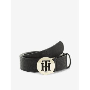 Tommy Hilfiger Round Belt 3.0 Opasek Čierna