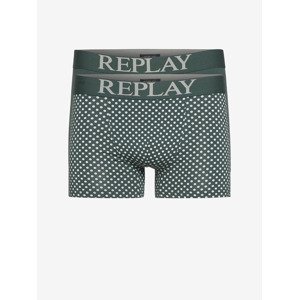 Replay Boxerky 2 ks Zelená