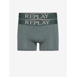 Replay Boxerky 2 ks Zelená