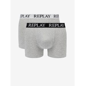 Replay Boxerky 2 ks Šedá