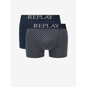 Replay Boxerky 2 ks Modrá