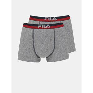 FILA Boxerky 2 ks Šedá