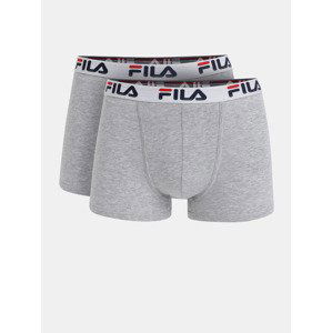 FILA Boxerky 2 ks Šedá