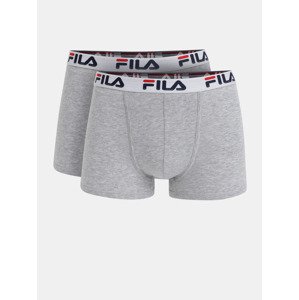 FILA Boxerky 2 ks Šedá