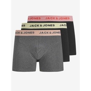 Jack & Jones Timo Boxerky 3 ks Čierna