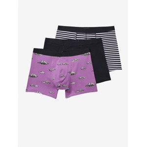 Scotch & Soda Boxerky 3 ks Čierna