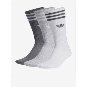 adidas Originals Solid Crew Sock Ponožky 3 páry Biela