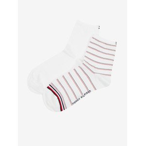 Tommy Hilfiger Short Sock Preppy Ponožky 2 páry Biela