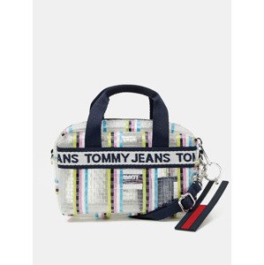 Tommy Hilfiger TJW Mini Logo Crossover Weave Kabelka Strieborná