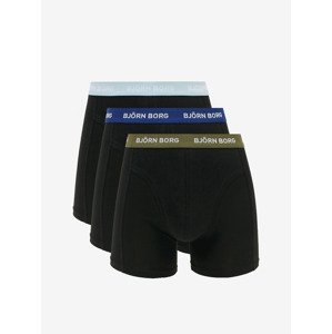 Björn Borg Essential Boxer Boxerky 3 ks Čierna