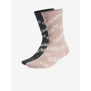 adidas Originals Ponožky 2 páry Čierna Ružová