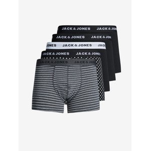 Jack & Jones Birger Boxerky 5 ks Čierna