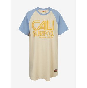 SuperDry Cali Surf Raglan Šaty Ružová