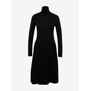 Calvin Klein Superfine Wool Flare Šaty Čierna