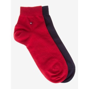Tommy Hilfiger Ponožky 2 páry Modrá Červená