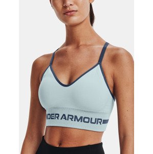 Under Armour UA Seamless Low Long Športová podprsenka Modrá