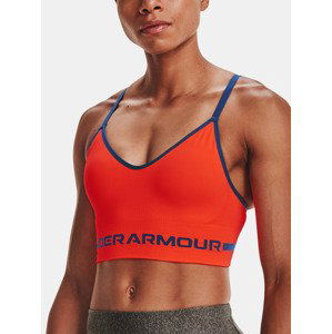 Under Armour UA Seamless Low Long Bra - oranžová Športová podprsenka Oranžová