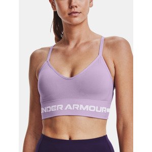 Under Armour UA Seamless Low Long Športová podprsenka Ružová