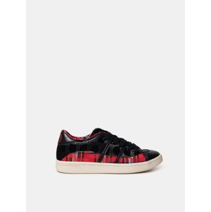 Desigual Shoes Cosmic Tartan Tenisky Čierna