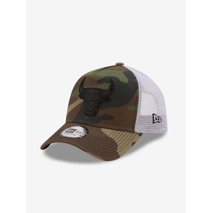 New Era Chicago Bulls NBA Camo A-Frame Trucker Šiltovka Zelená