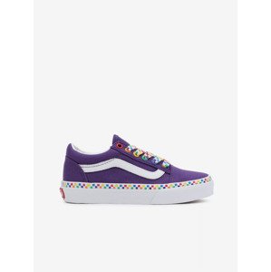 Vans Rainbow Checkerboard Old Skool Tenisky detské Fialová