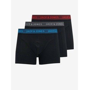 Jack & Jones Boxerky 3 ks Čierna