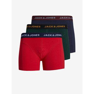 Jack & Jones Cedric Boxerky 3 ks Červená