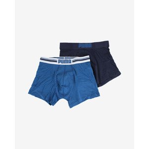 Puma Placed Logo Boxerky 2 ks Modrá