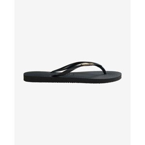 Havaianas Slim Logo Metallic Žabky Čierna