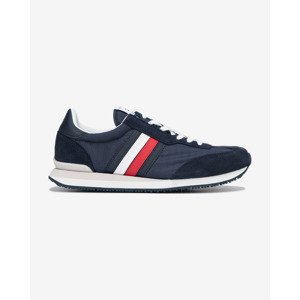 Tommy Hilfiger Low Mix Runner Stripes Tenisky Modrá