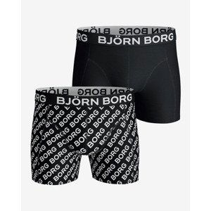 Björn Borg BB Logo Boxerky 2 ks Čierna