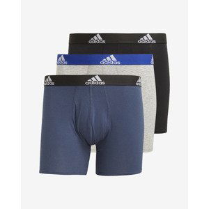 adidas Performance Logo Boxerky 3 ks Čierna Modrá Šedá