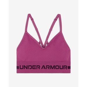 Under Armour Seamless Low Long Sports Podprsenka Ružová Fialová