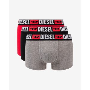 Diesel UMBX Damien Boxerky 3 ks Čierna Červená Šedá