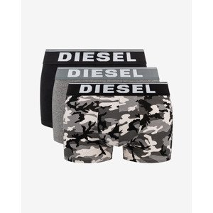 Diesel Boxerky 3 ks Čierna Šedá