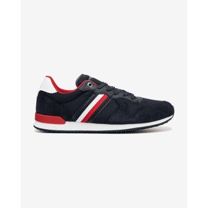 Tommy Hilfiger Iconic Material Mix Runner Tenisky Modrá