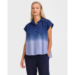 GAP Pleat Popover Blúzka Modrá