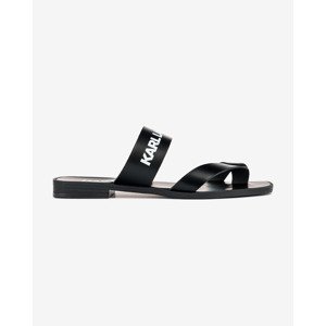 Karl Lagerfeld Skoot II Toe Loop Strap Žabky Čierna