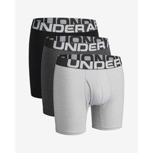 Under Armour Charged Cotton® 6" Boxerky 3 ks Čierna Šedá