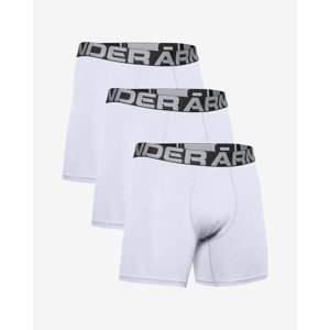 Under Armour Charged Cotton® 6" Boxerky 3 ks Biela