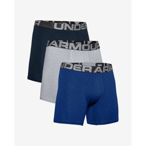 Under Armour Charged Cotton® 6" Boxerky 3 ks Modrá Šedá