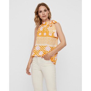 Vero Moda Anna Top Žltá Oranžová