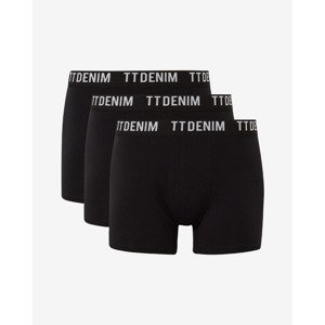 Tom Tailor Denim Boxerky 3 ks Čierna