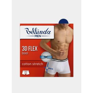 Pánské boxerky 3D FLEX BOXER - Pánské bavlněné boxerky z nového inovativního vlákna - šedá