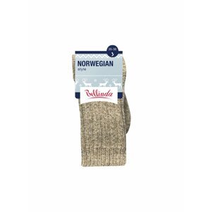 Šedé unisex zimné ponožky Bellinda NORWEGIAN STYLE SOCKS