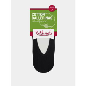 Dámské bavlněné balerínky COTTON BALLERINAS - Dámské bavlněné ponožky vhodné do balerínek - černá